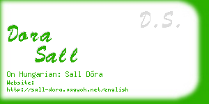 dora sall business card